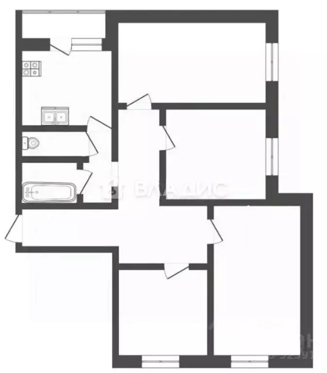 4-к кв. Московская область, Ленинский городской округ, Боброво пгт ул. ... - Фото 1