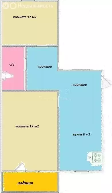 2-комнатная квартира: посёлок городского типа Быково, улица Щорса, 1А ... - Фото 2