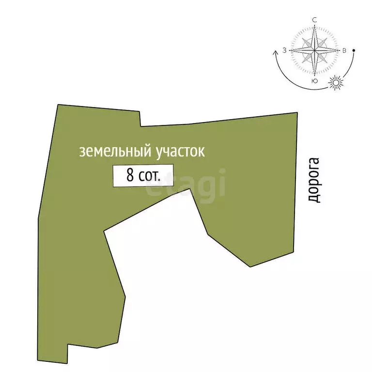 Участок в Заводоуковск, улица Кирова (8 м) - Фото 1