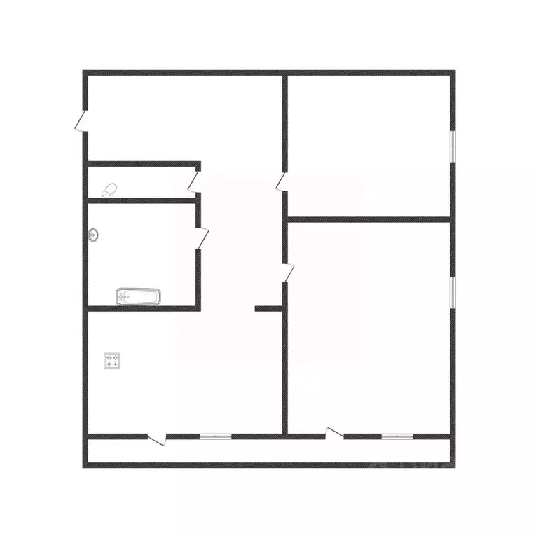 2-к кв. Белгородская область, Валуйки Новая ул., 10 (46.8 м) - Фото 2