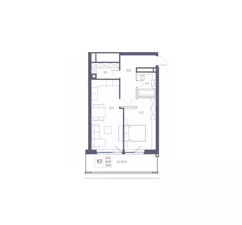 1-к кв. Крым, Ялта Атлантида жилой комплекс (65.19 м) - Фото 1