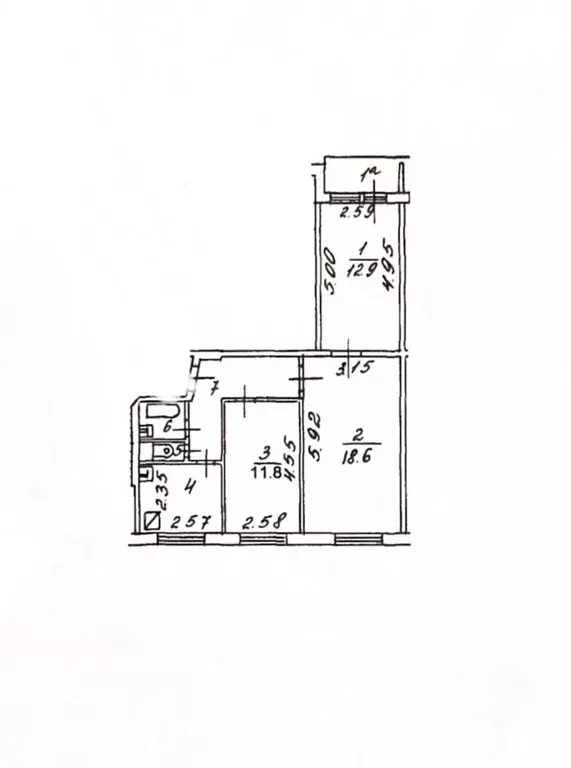 3-к кв. Москва Щелковское ш., 12К1 (62.0 м) - Фото 1