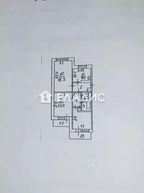 3-к кв. Белгородская область, Белгород ул. Шаландина, 1 (58.2 м) - Фото 1