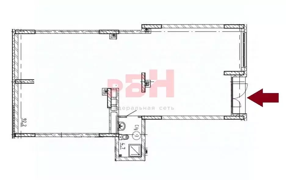 Помещение свободного назначения в Свердловская область, Екатеринбург ... - Фото 2
