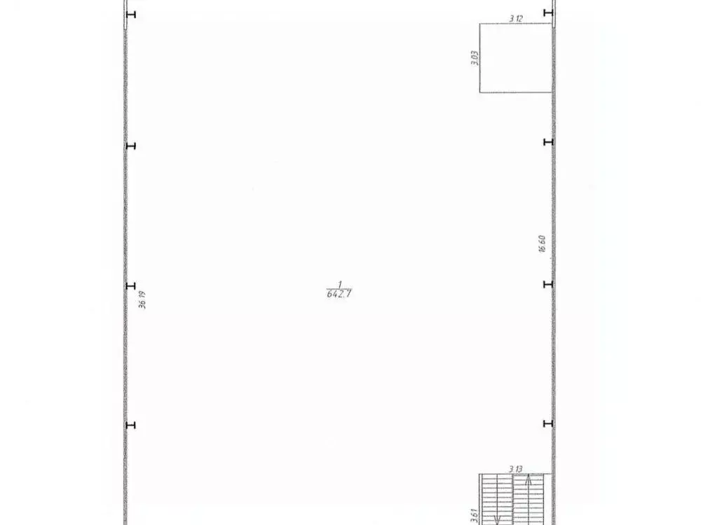 Склад в Московская область, Лосино-Петровский ул. Чкалова, 42к1 (4227 ... - Фото 2
