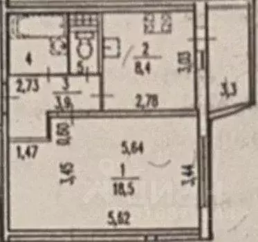 1-к кв. Санкт-Петербург ул. Бадаева, 8к1 (35.0 м) - Фото 1