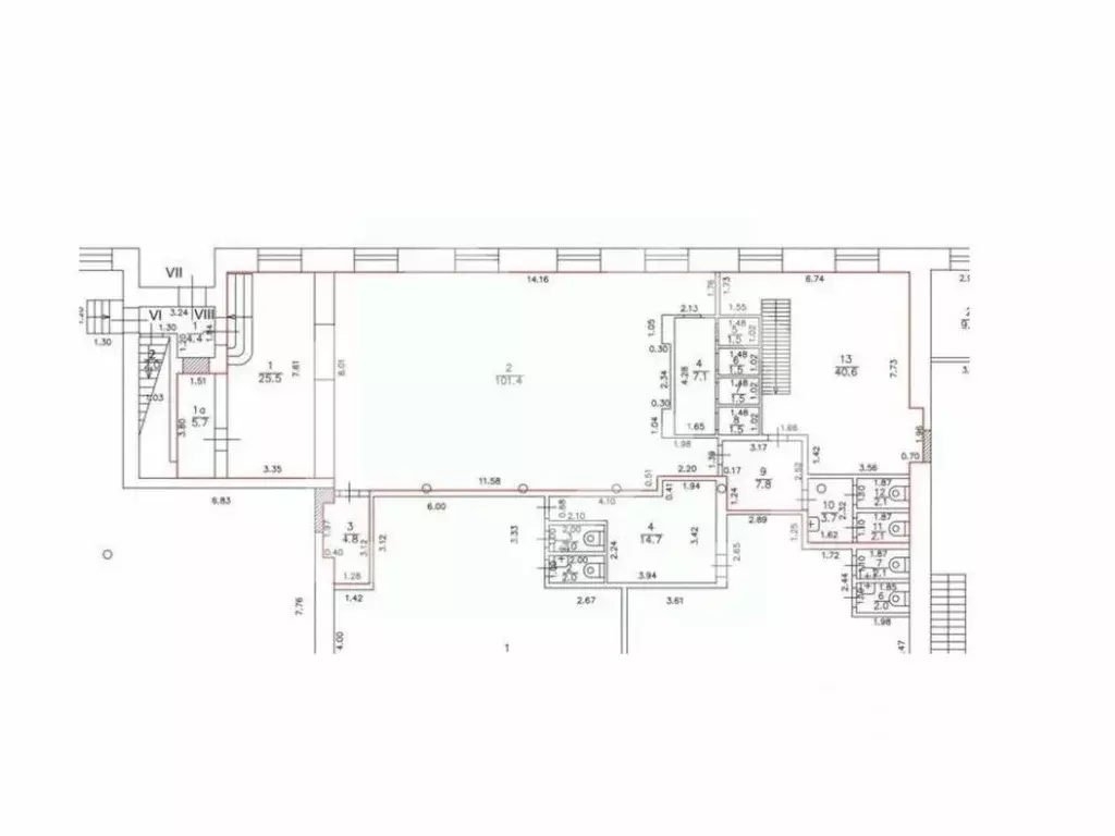 Помещение свободного назначения в Москва Холодильный пер., 3к1с3 (227 ... - Фото 2