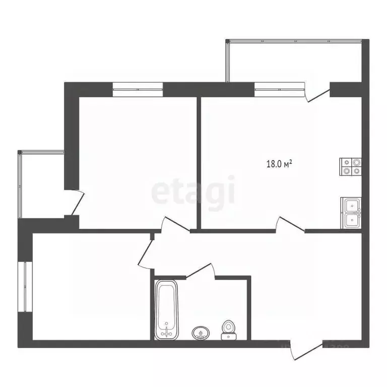 2-к кв. Мордовия, Саранск Коммунистическая ул., 23 (86.8 м) - Фото 1