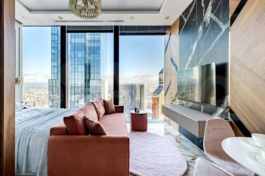Апартаменты-студия, 40 м, 65/78 эт. - Фото 0