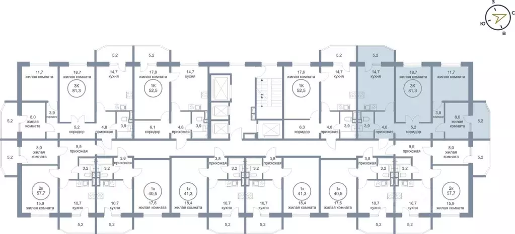 3-к кв. Ханты-Мансийский АО, Сургут тракт Югорский, 52/2 (81.3 м) - Фото 2