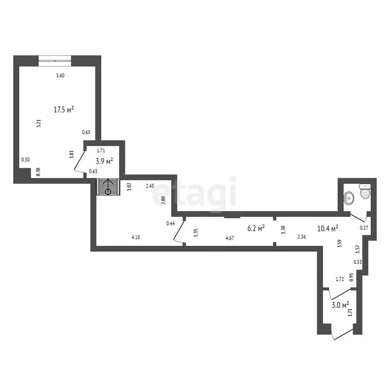 Офис (17.5 м) - Фото 1