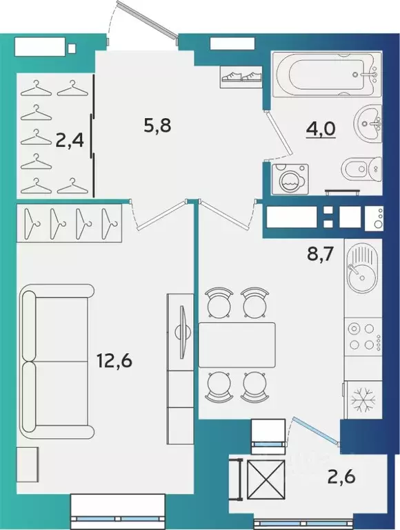 1-к кв. Удмуртия, Ижевск Культбаза жилрайон, 10-й мкр, Васнецово жилой ... - Фото 1