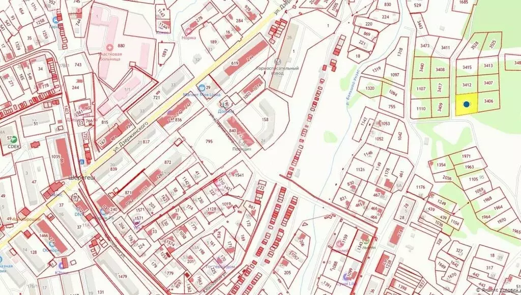 Участок в посёлок городского типа Шерегеш, Северная улица (14.42 м) - Фото 0
