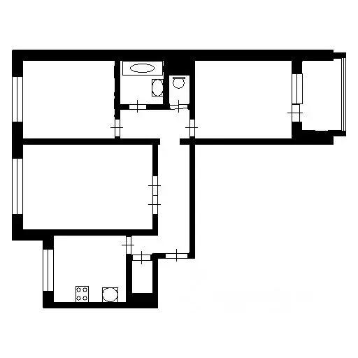 3-к кв. Санкт-Петербург Наличная ул., 36К3 (60.3 м) - Фото 1