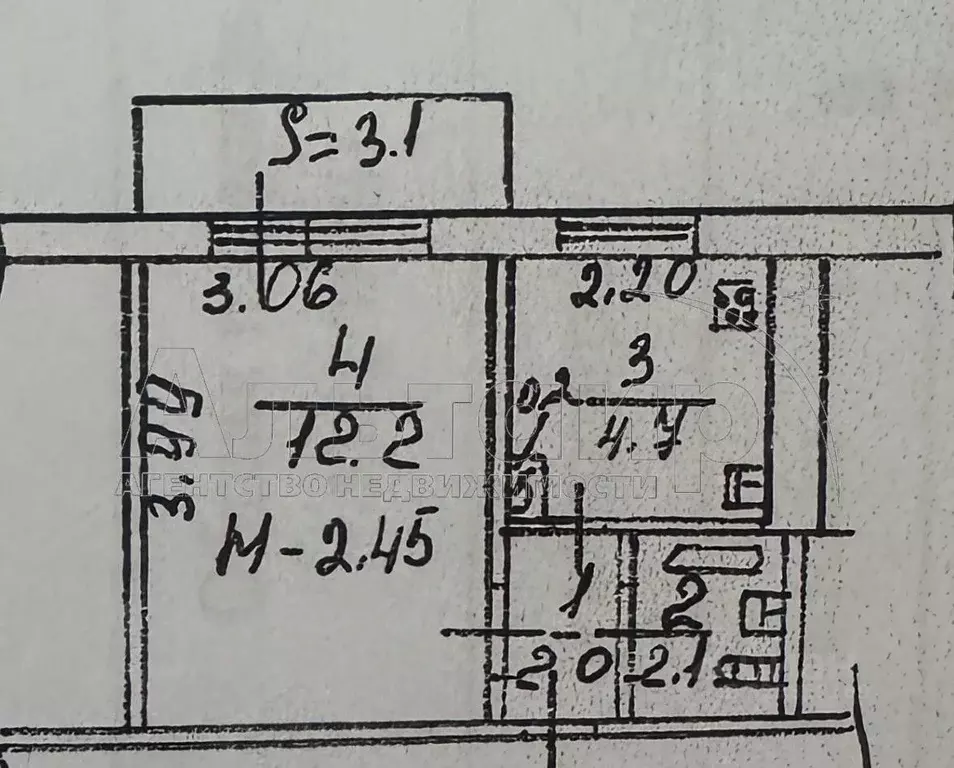 1-к кв. Ростовская область, Ростов-на-Дону Северный мкр, ул. ... - Фото 2