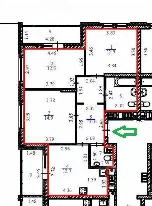 3-к кв. Свердловская область, Екатеринбург ул. Академика Парина, 40/3 ... - Фото 2