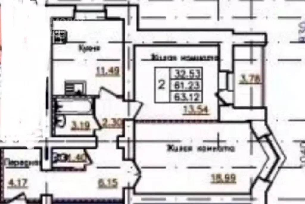 2-к кв. Орловская область, Орел ул. Панчука, 83А (61.8 м) - Фото 1