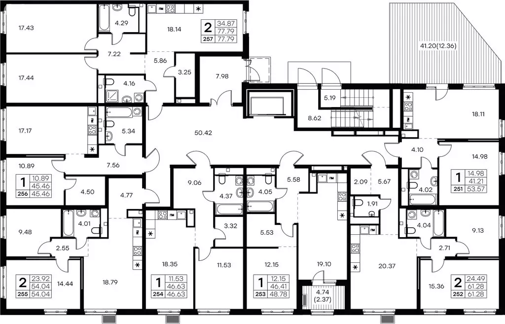 2-комнатная квартира: Санкт-Петербург, улица Шкапина, 15 (81.1 м) - Фото 1