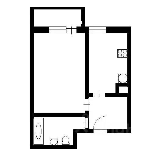 1-к кв. Севастополь ул. Колобова, 34/2 (40.0 м) - Фото 1