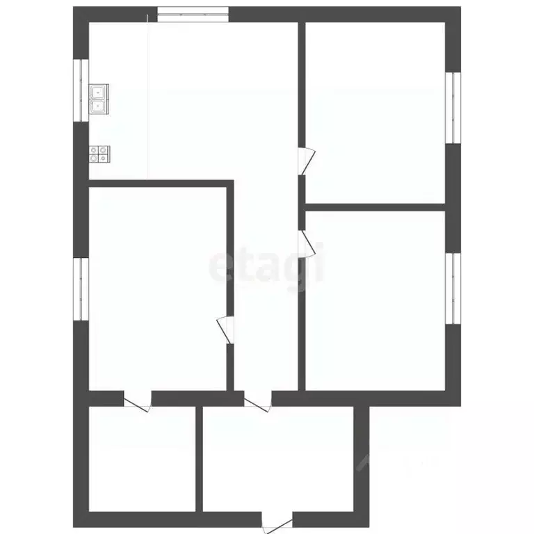 Дом в Калужская область, Мещовск Комсомольская ул., 15 (48 м) - Фото 2