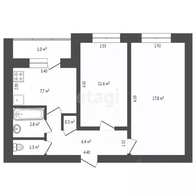 Комната Мордовия, Саранск ул. Фридриха Энгельса, 20 (17.8 м) - Фото 1