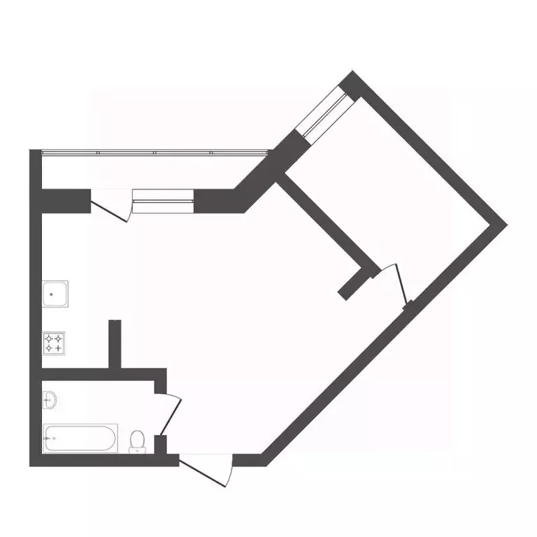 1-к кв. Тюменская область, Тюмень ул. Щербакова, 90 (62.2 м) - Фото 1