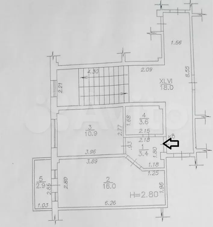 1-к. квартира, 37 м, 3/6 эт. - Фото 0