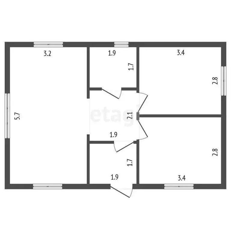 Дом в Заводоуковск, СОТ Колос (54 м) - Фото 0