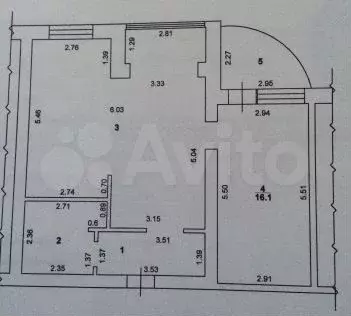 2-к. квартира, 63,4 м, 4/7 эт. - Фото 0