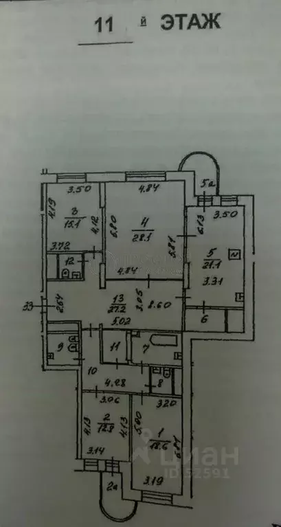 4-к кв. Москва ш. Энтузиастов, 55 (156.9 м) - Фото 1