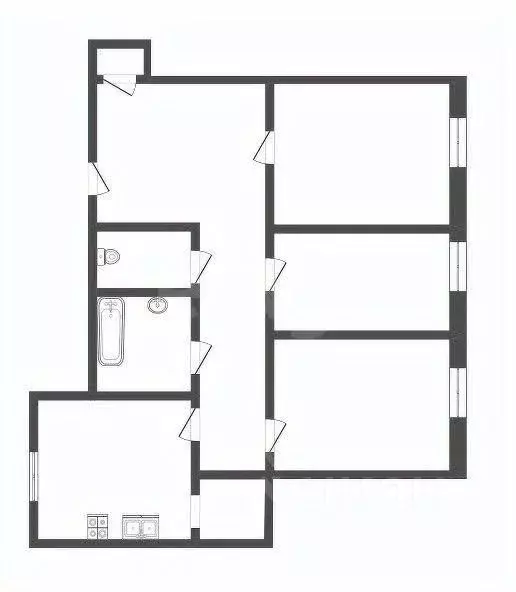3-к кв. Кемеровская область, Прокопьевск ул. Шишкина, 27 (91.0 м) - Фото 2