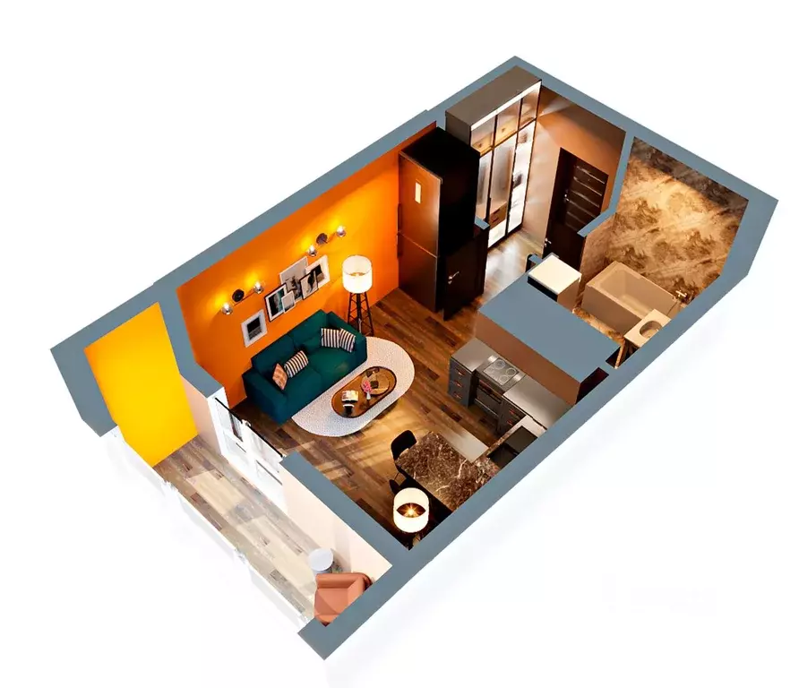 Студия Башкортостан, Нефтекамск Комсомольский просп., 92 (28.95 м) - Фото 2