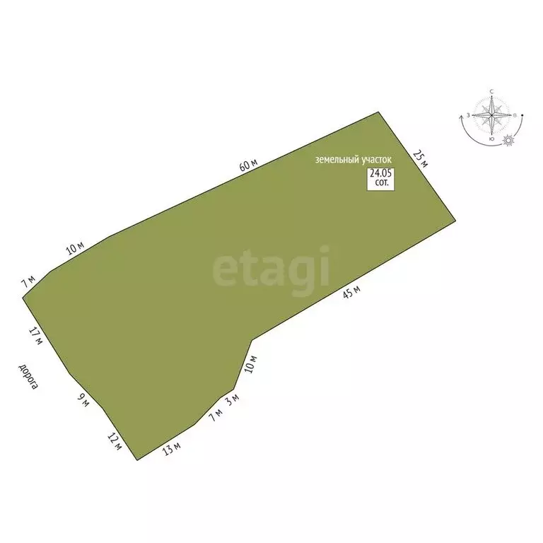 Участок в село Сурава, Центральная улица (24 м) - Фото 1