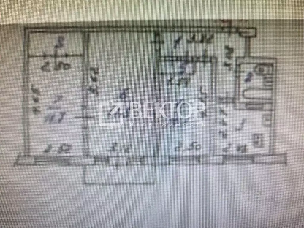3-к кв. Ивановская область, Иваново ул. 1-я Лагерная, 20 (57.0 м) - Фото 2