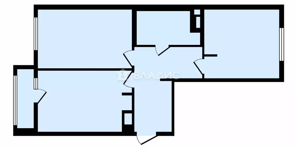 Квартира, 2 комнаты, 66 м - Фото 1