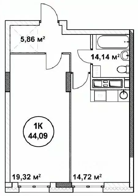 1-к кв. Нижегородская область, Нижний Новгород ул. Родионова (44.09 м) - Фото 0