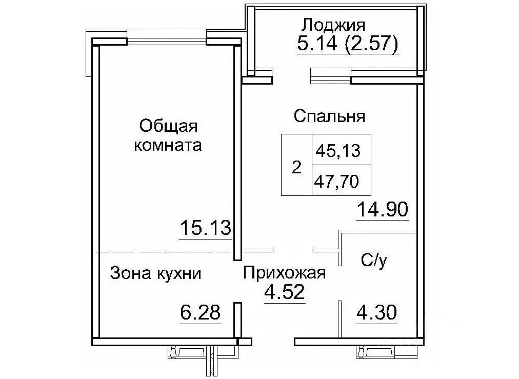 2-к кв. Новосибирская область, Новосибирский район, Краснообск рп, 3-й ... - Фото 1