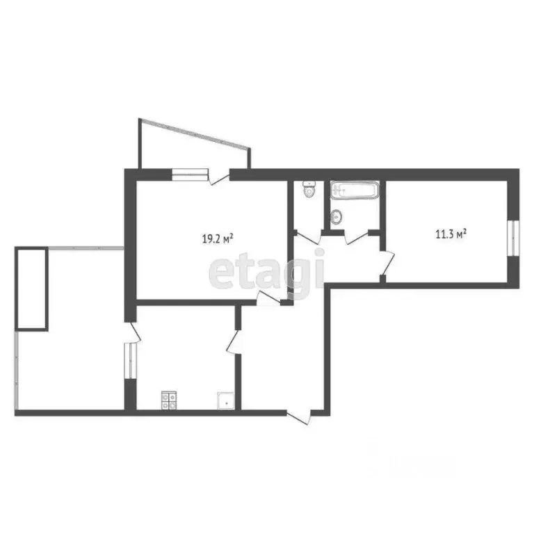 3-к кв. Ханты-Мансийский АО, Сургут просп. Ленина, 45 (72.0 м) - Фото 1