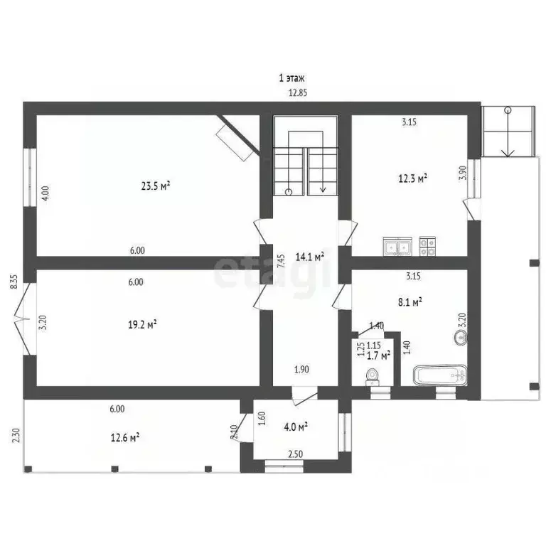 Дом в Крым, Бахчисарайский район, с. Скалистое ул. Альминская, 23 (229 ... - Фото 2