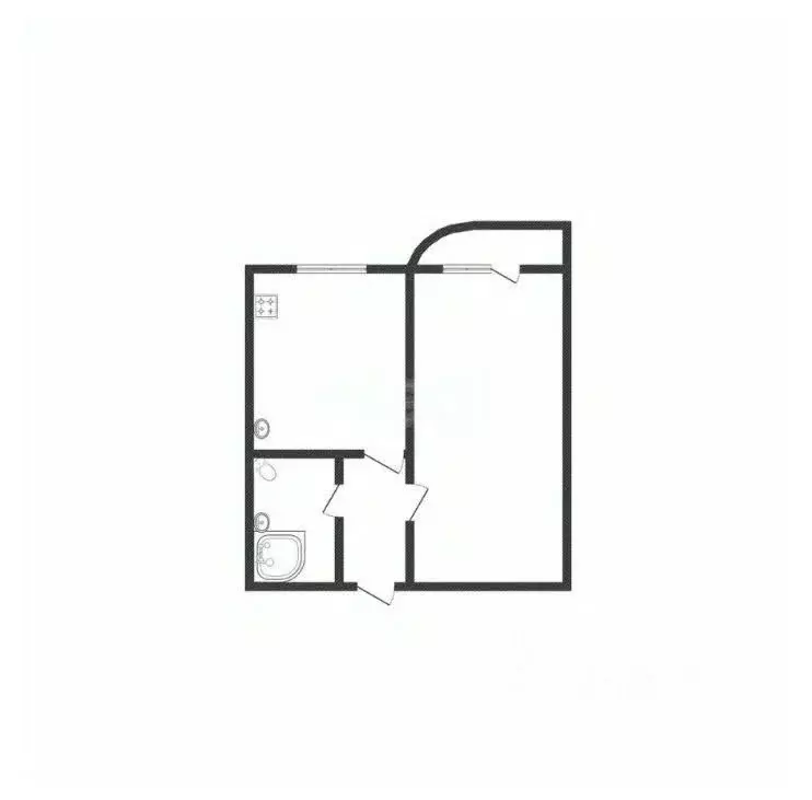 1-к кв. Курская область, Курск ул. Энгельса, 115/4 (35.24 м) - Фото 1