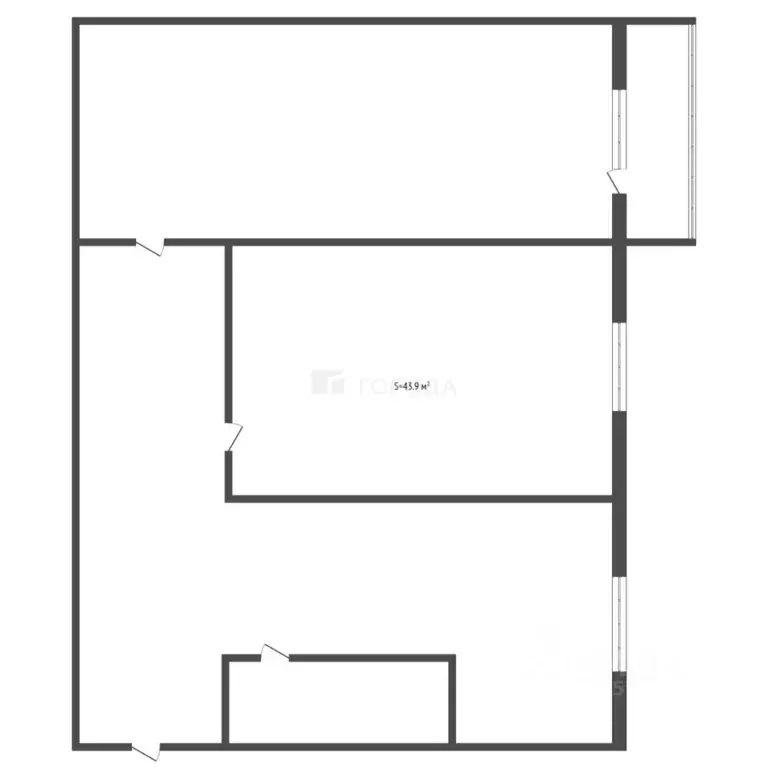 2-к кв. Алтайский край, Барнаул ул. Чеглецова, 16 (43.9 м) - Фото 2