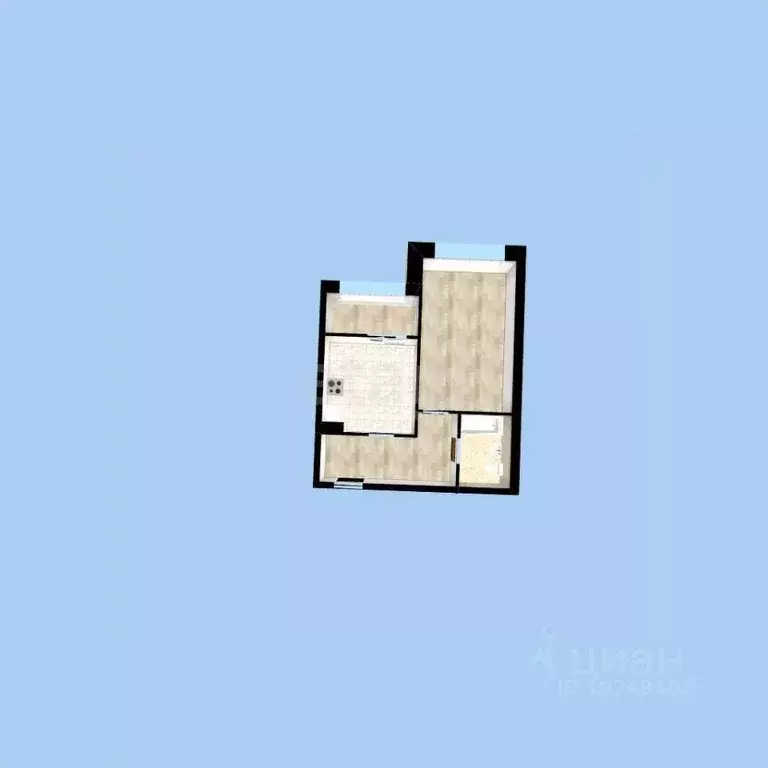 1-к кв. Башкортостан, Уфа ул. Ивана Спатара, 24 (36.9 м) - Фото 1