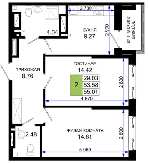 2-к кв. Ростовская область, Ростов-на-Дону Нефтекачка кв-л, Октябрь ... - Фото 0