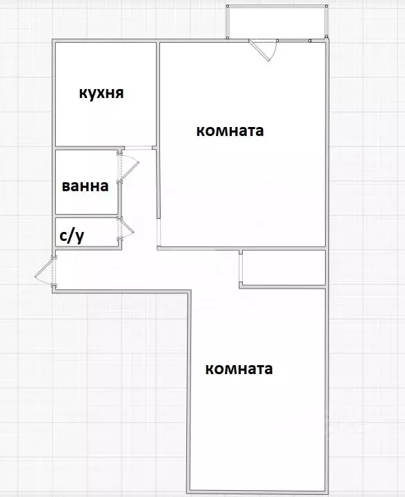 2-к кв. Пензенская область, Пенза Ударная ул., 41 (44.9 м) - Фото 1