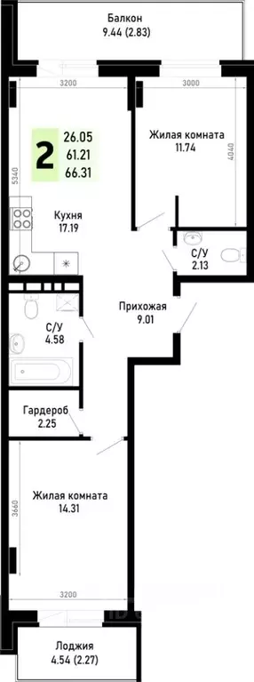 2-к кв. Краснодарский край, Анапа муниципальный округ, Нижняя ... - Фото 0