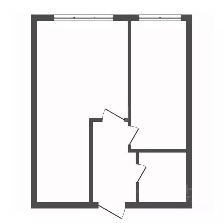 1-к кв. Калужская область, Совхоз Боровский с/пос, д. Кабицыно, ... - Фото 2