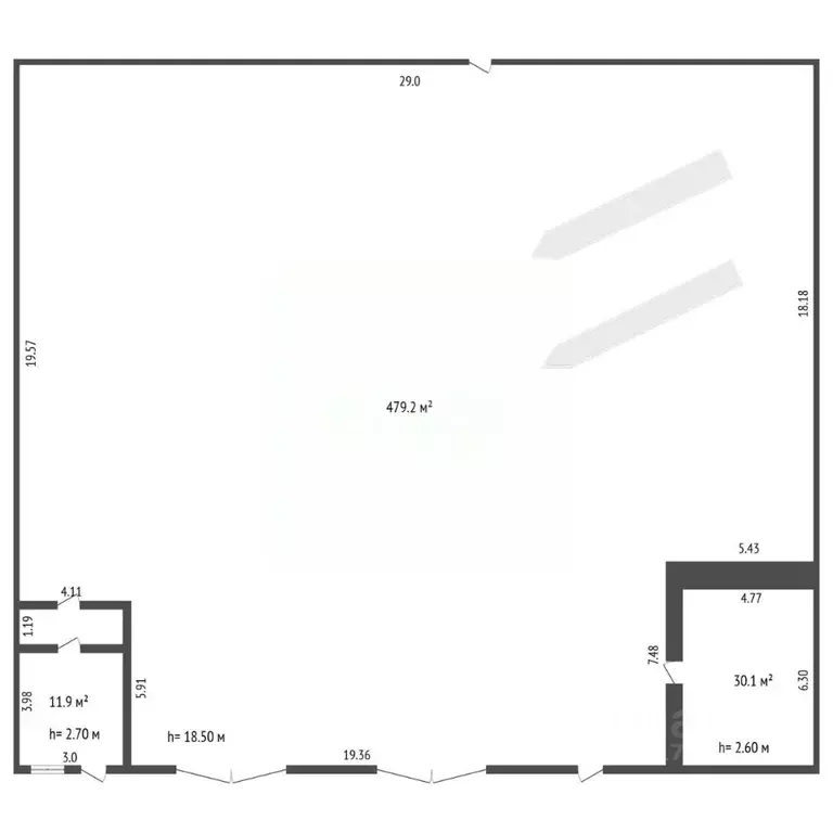 Склад в Ямало-Ненецкий АО, Новый Уренгой проезд 2-й, с3/2 (679 м) - Фото 1