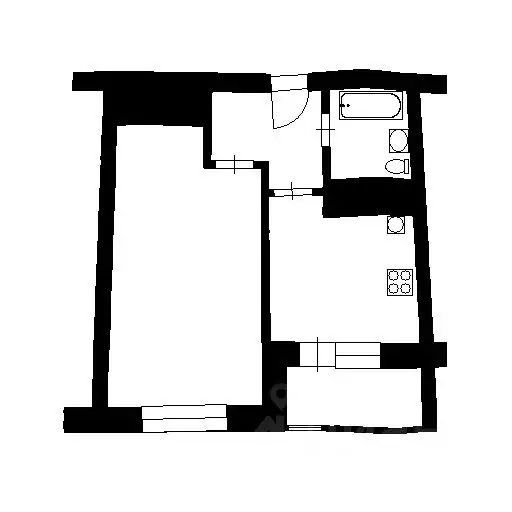 1-к кв. Татарстан, Казань Роторная ул., 27В (42.0 м) - Фото 2