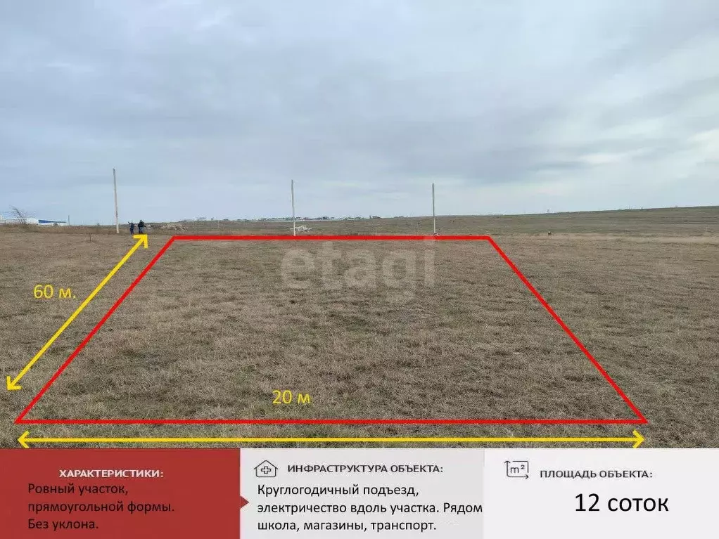 Участок в Крым, Симферопольский район, Родниковское с/пос, Содружество ... - Фото 0
