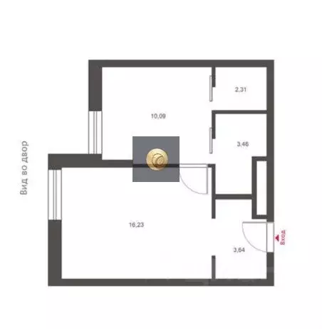 1-к кв. Москва Славянская пл., 2/5с1 (36.3 м) - Фото 2